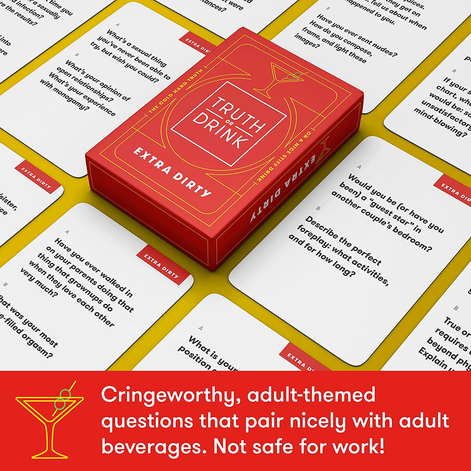 Truth or Drink  Fun Drinking Card Game for Adults, Great for Parties and Game Night Truth or Drink  Fun Drinking Card Game for Adults, Great for Parties and Game Night